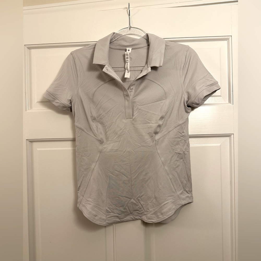 Lululemon Light Gray Polo